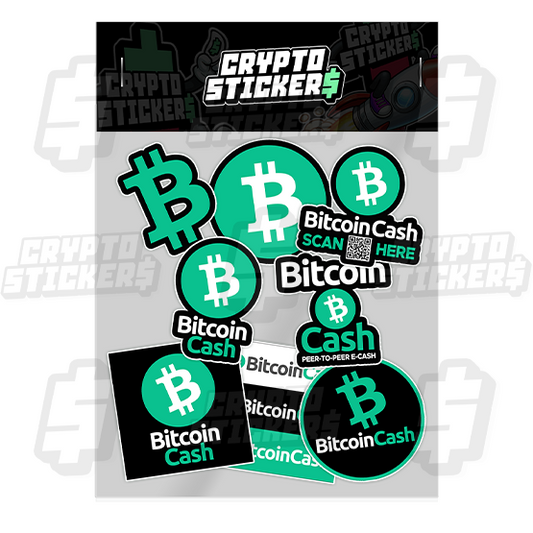 BITCOIN CASH CRYPTO STICKERS PACK