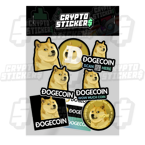 DOGECOIN CRYPTO STICKERS PACK
