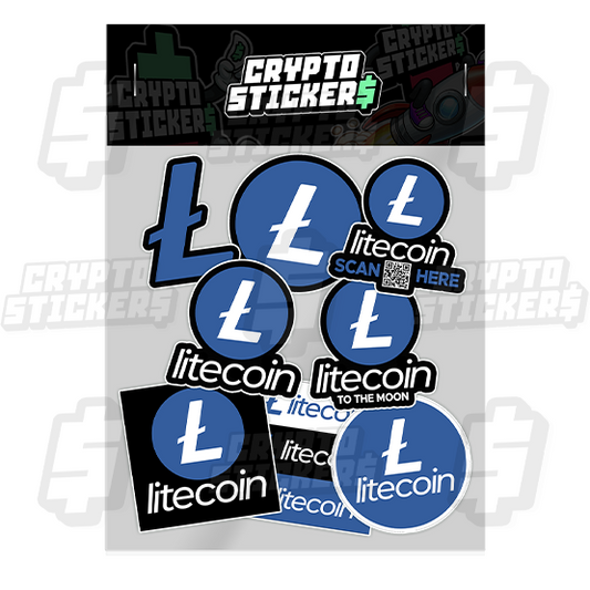 LITECOIN CRYPTO STICKERS PACK