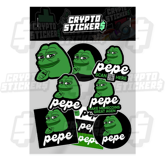 PEPE CRYPTO STICKERS PACK