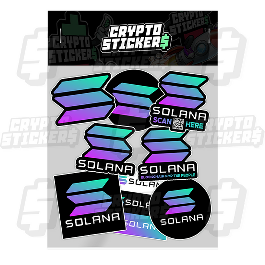 SOLANA CRYPTO STICKERS PACK