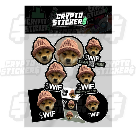 DOGWIFHAT CRYPTO STICKERS PACK