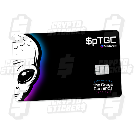 PCTG CRYPTO STICKERS CARD SKIN EMBLEM
