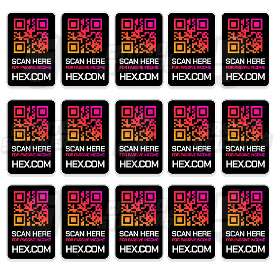 HEX.COM QR STICKERS