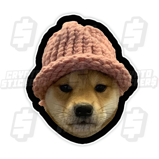 Dog Wif Hat Stickers