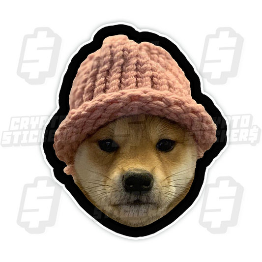 DOG WIF HAT CRYPTO STICKERS 1