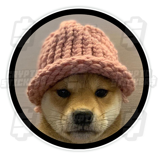 DOG WIF HAT CRYPTO STICKERS 2