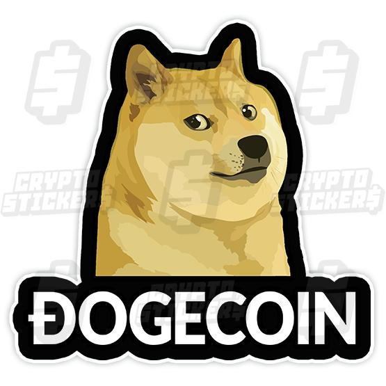 DOGE DOGECOIN CRYPTO STICKERS 4