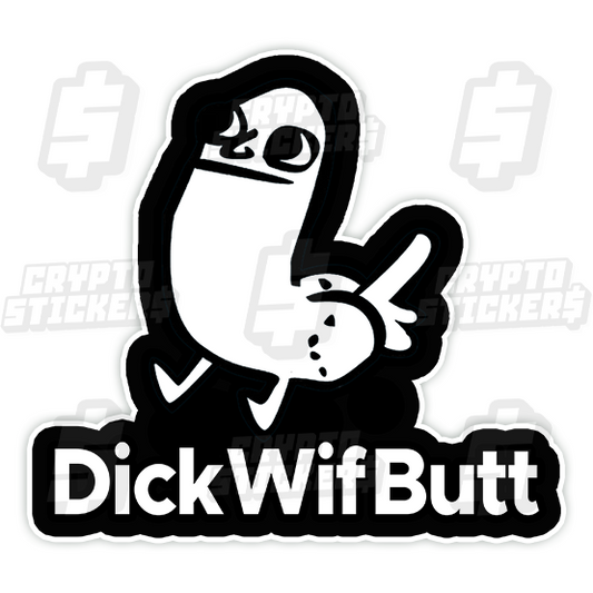 DWB DICKWIFBUTT CRYPTO STICKERS 4