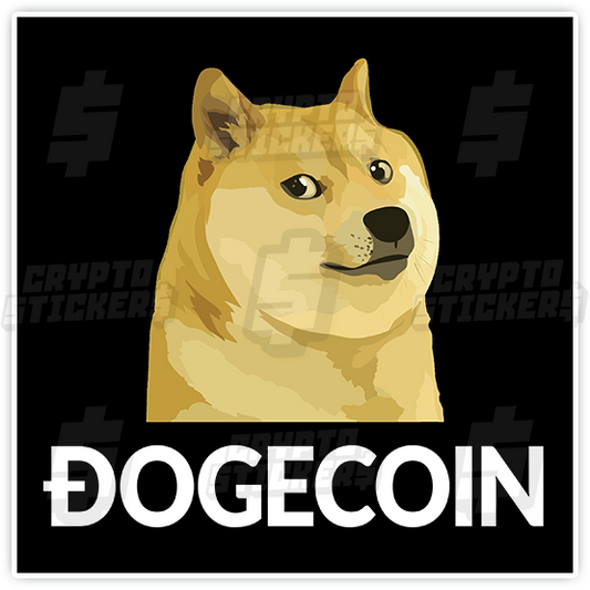 DOGE DOGECOIN CRYPTO STICKERS 5