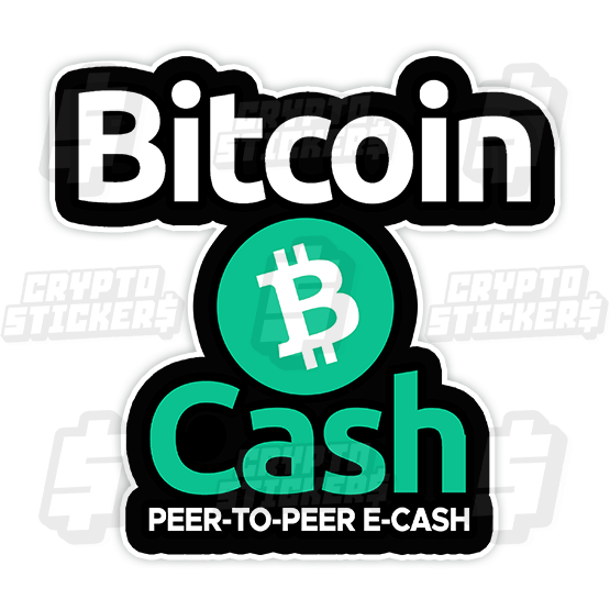 BCH BITCOIN CASH CRYPTO STICKERS 7