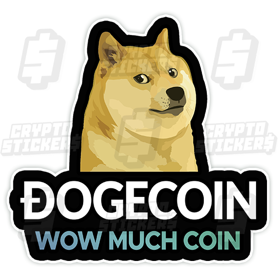 DOGE DOGECOIN CRYPTO STICKERS 7