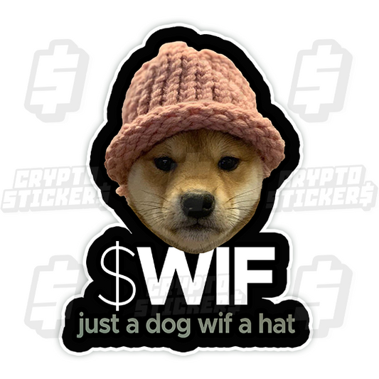 DOG WIF HAT CRYPTO STICKERS 7