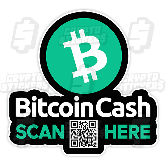 BCH BITCOIN CASH CRYPTO STICKERS 8