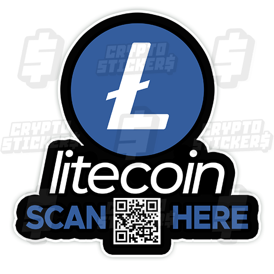 LTC LITECOIN CRYPTO STICKERS 8