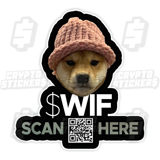 DOG WIF HAT CRYPTO STICKERS 8