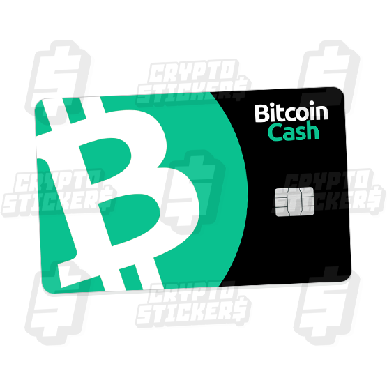 BCH BITCOIN CASH CRYPTO STICKERS CARD SKIN 1