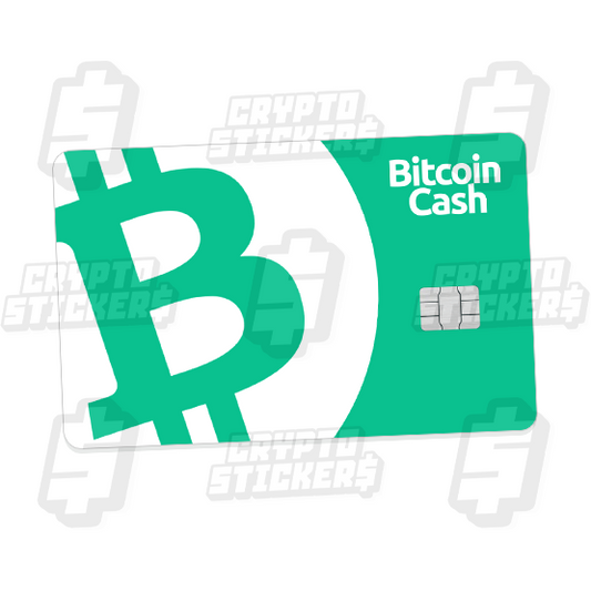 BCH BITCOIN CASH CRYPTO STICKERS CARD SKIN 2