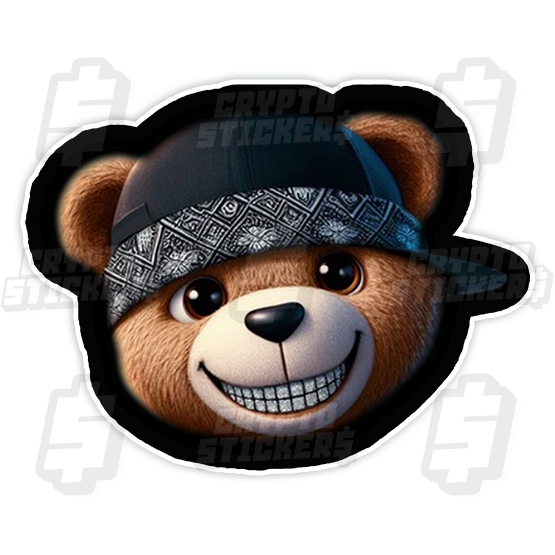 TEDDY BEAR CRYPTO STICKERS 1