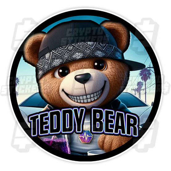 TEDDY BEAR CRYPTO STICKERS 3