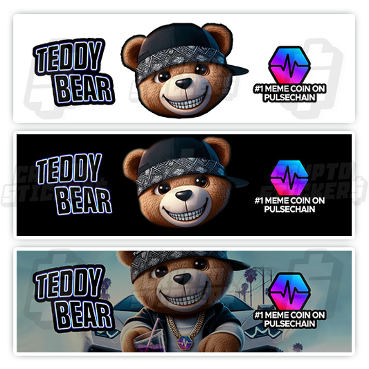 TEDDY BEAR CRYPTO STICKERS 6