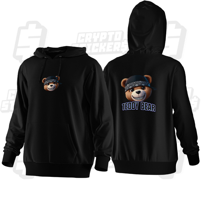 TEDDY BEAR HOODIE BEAR CRYPTO MERCH