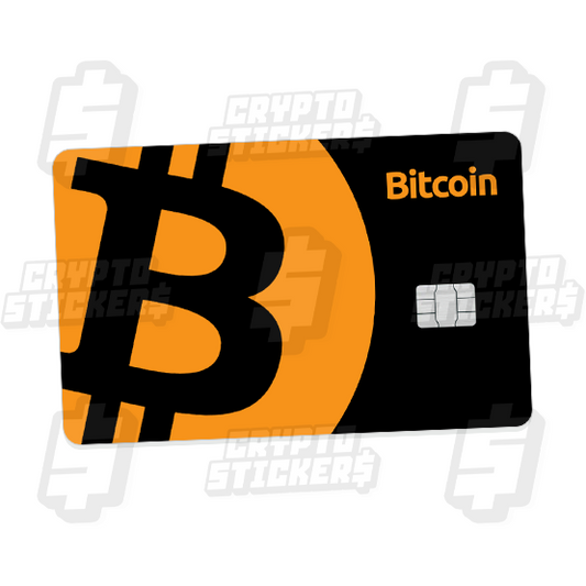 BTC BITCOIN CRYPTO STICKERS CARD SKIN 1