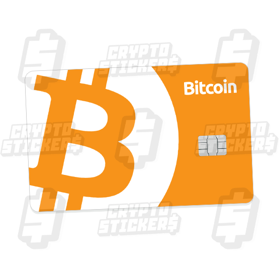 BTC BITCOIN CRYPTO STICKERS CARD SKIN 2