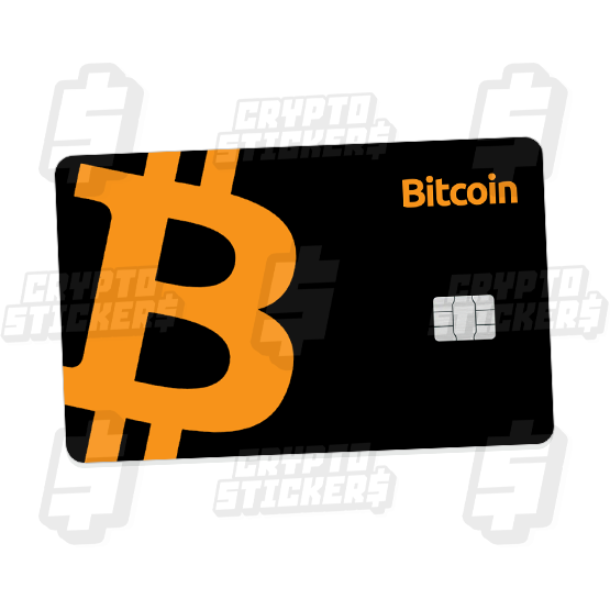 BTC BITCOIN CRYPTO STICKERS CARD SKIN 3