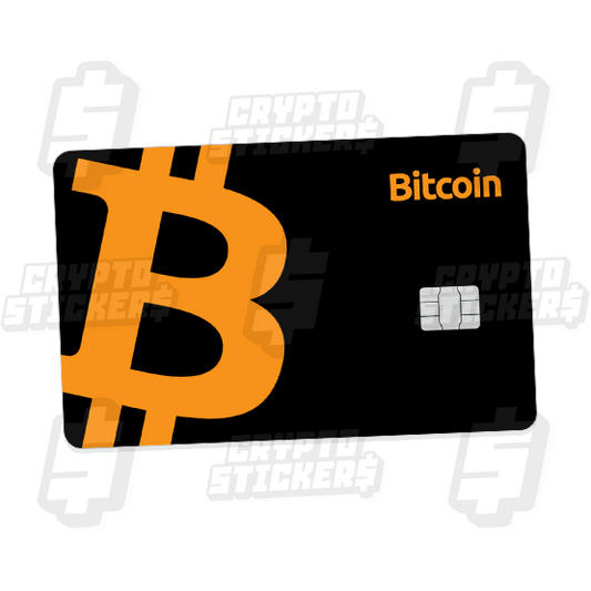 BTC BITCOIN CRYPTO STICKERS CARD SKIN 3