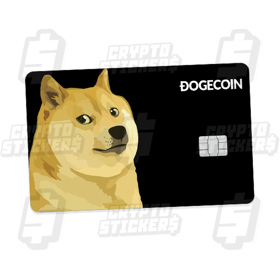 DOGE DOGECOIN CRYPTO STICKERS CARD SKIN 1