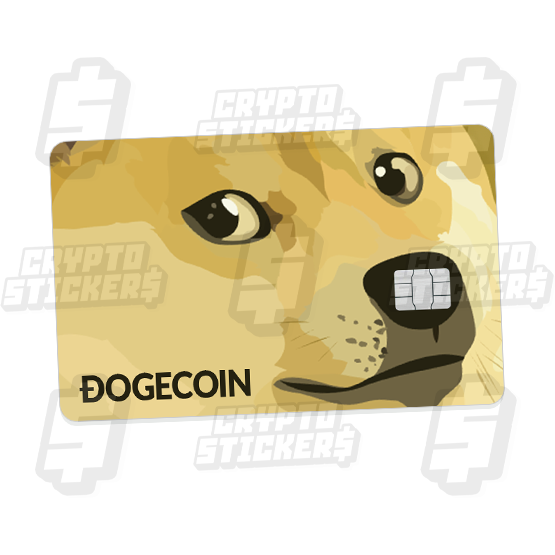 DOGE DOGECOIN CRYPTO STICKERS CARD SKIN 2