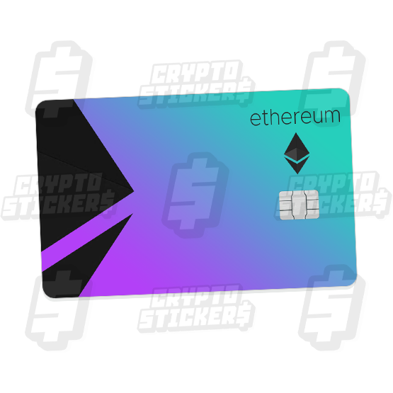 ETH ETHEREUM CRYPTO STICKERS CARD SKIN 2