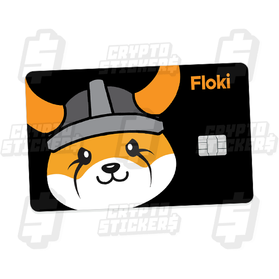 FLOKI CRYPTO STICKERS CARD SKIN 1