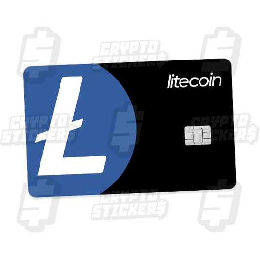 LTC LITECOIN CRYPTO STICKERS CARD SKIN 1