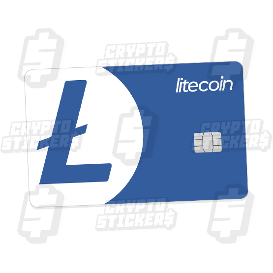 LTC LITECOIN CRYPTO STICKERS CARD SKIN 2