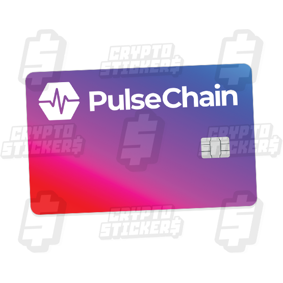 PLS PULSECHAIN CRYPTO STICKERS CARD SKIN 1