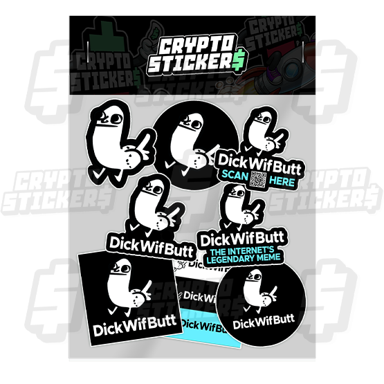 DICKWIFBUTT CRYPTO STICKERS PACK