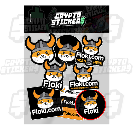 FLOKI CRYPTO STICKERS PACK