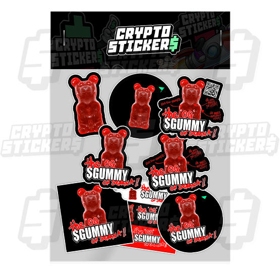 GUMMY CRYPTO STICKERS PACK