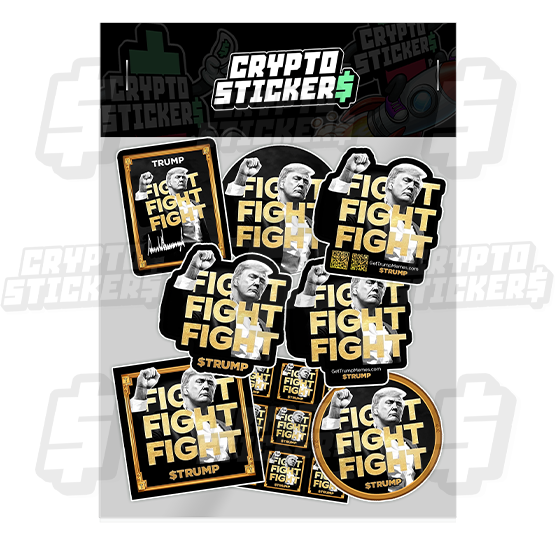 TRUMP CRYPTO STICKERS PACK