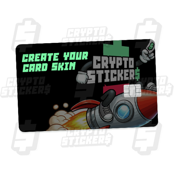 CRYPTO STICKERS CARD SKINS CRYPTO CARD EMBLEMS