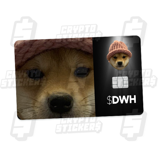 DOG WIF HAT CRYPTO STICKERS CARD SKIN 2