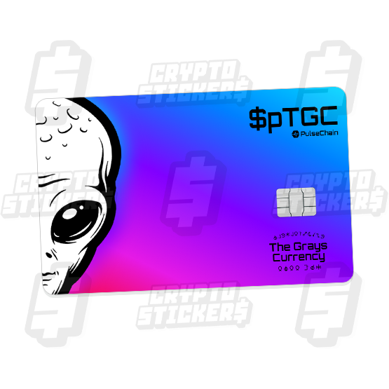 PCTG CRYPTO STICKERS CARD SKIN EMBLEM