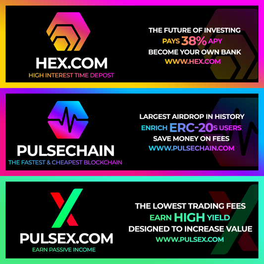 HEX PLS PLSX Banner Sticker
